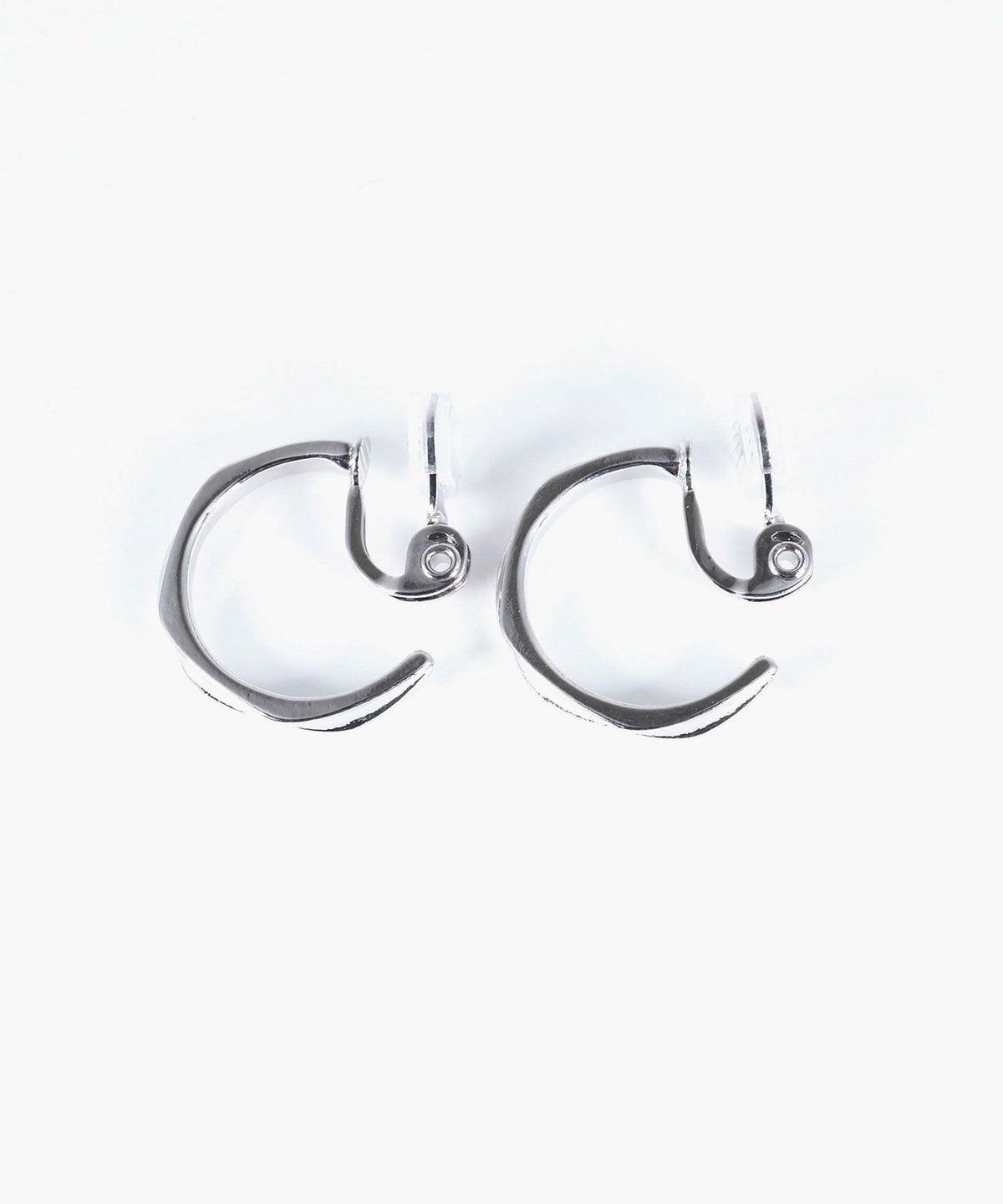 ツイストスリムフープクリップイヤリング