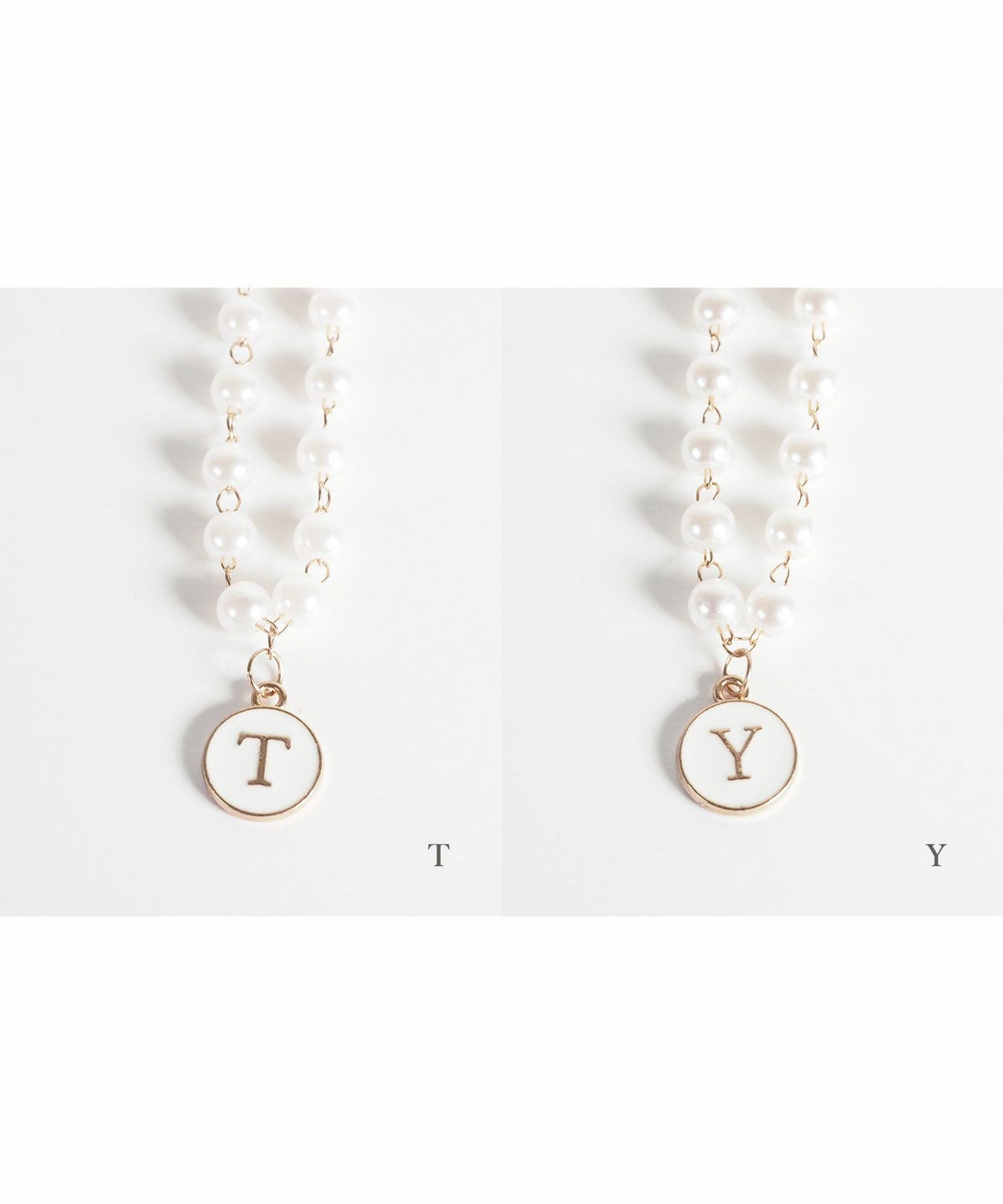 ぬいぐるみ用イニシャルネックレス