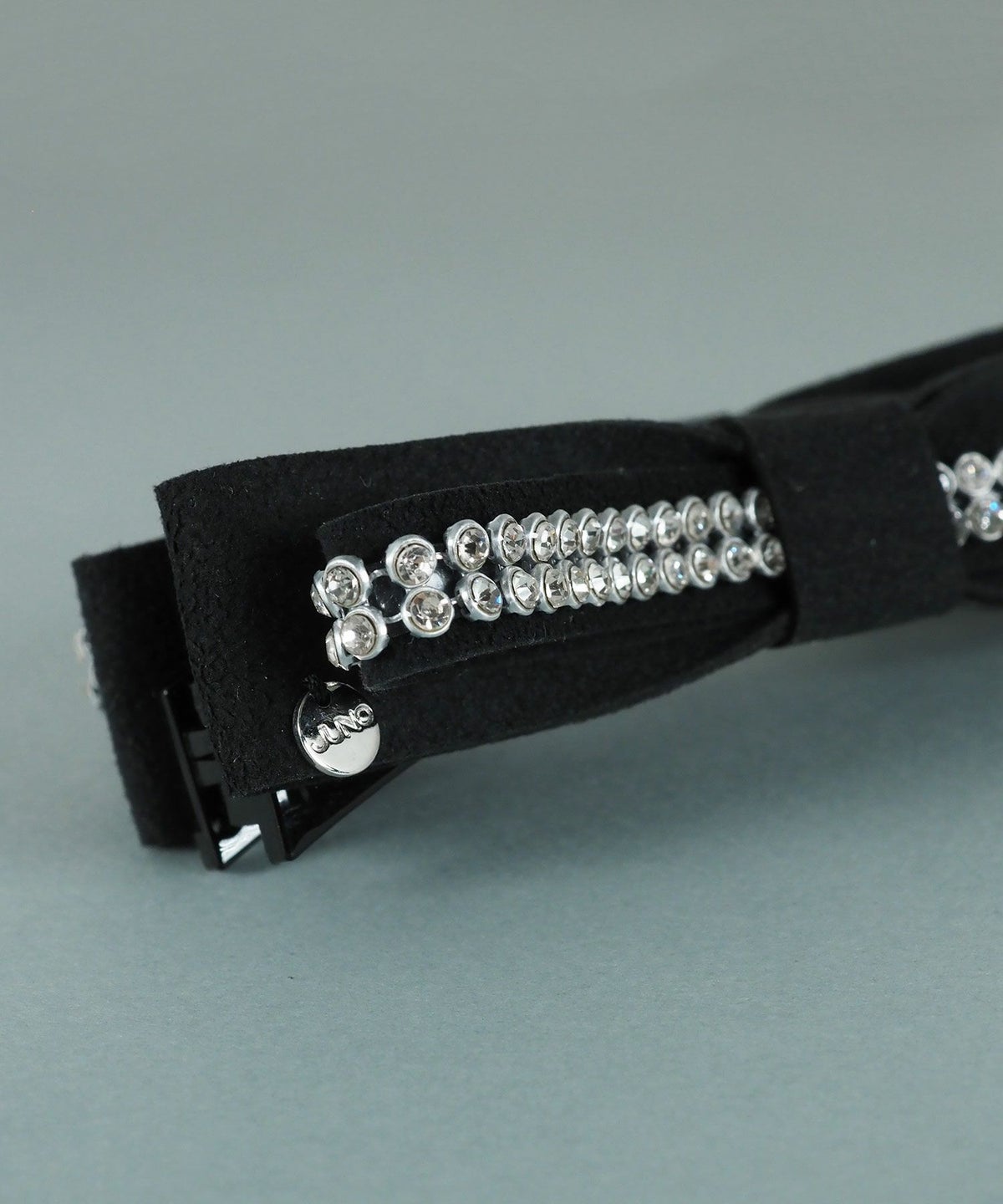 ラインストーンリボンバナナクリップ【JUNO PREMIUM】