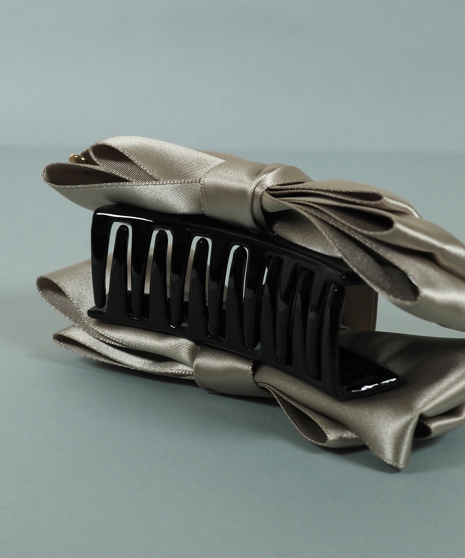 サテンリボンバンスクリップ【JUNO PREMIUM】