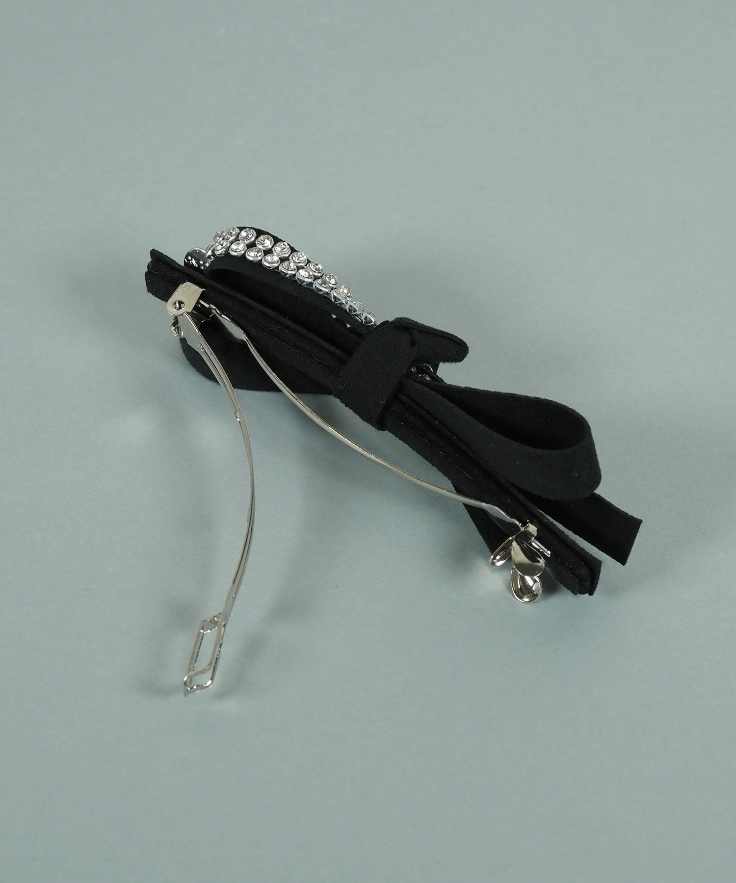 ラインストーンリボンバレッタ【JUNO PREMIUM】