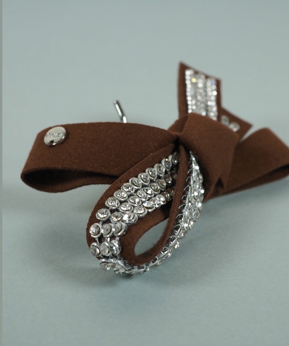 ラインストーンリボンポニーフック【JUNO PREMIUM】