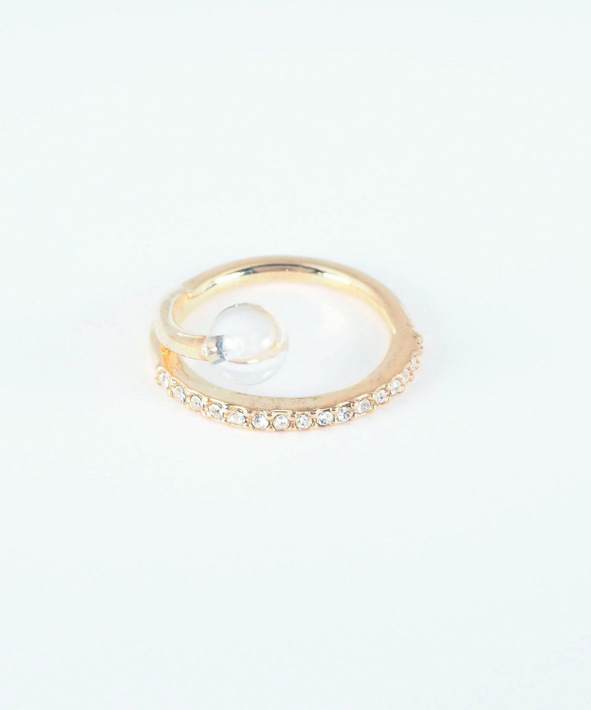 ストーン×ガラスリング【MUK blossom stone】