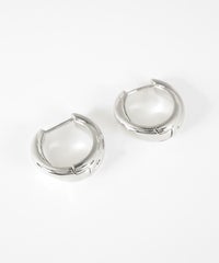 ダブルラインスプリングフープピアス