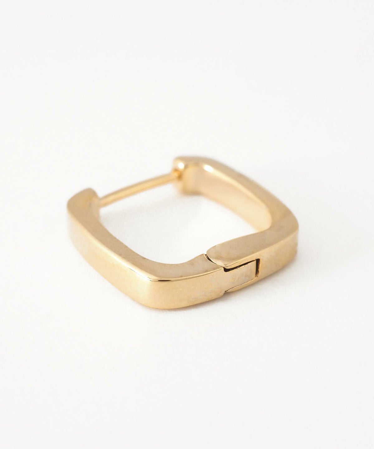 スクエアスプリングフープピアス