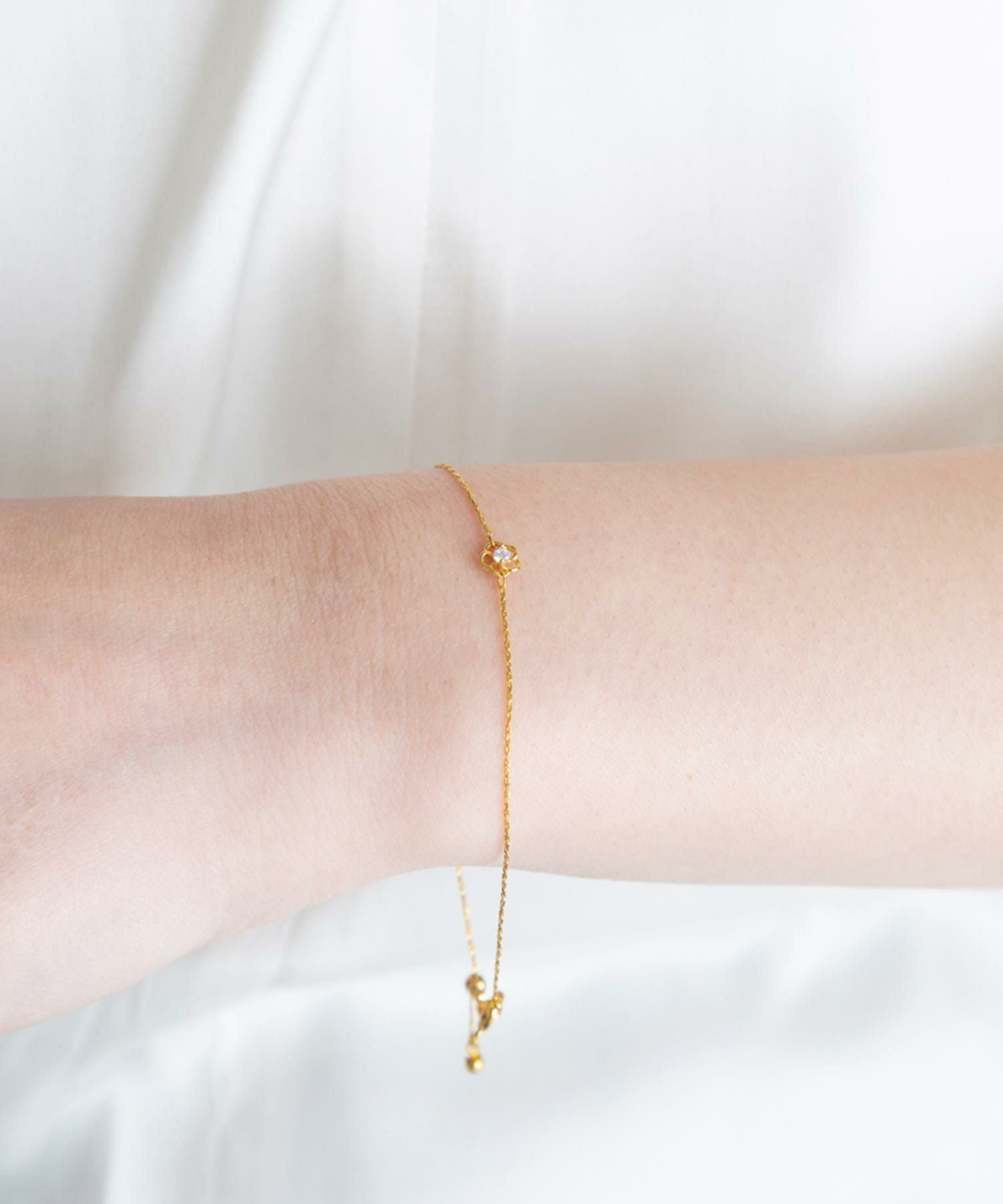 フラワーラインブレスレット