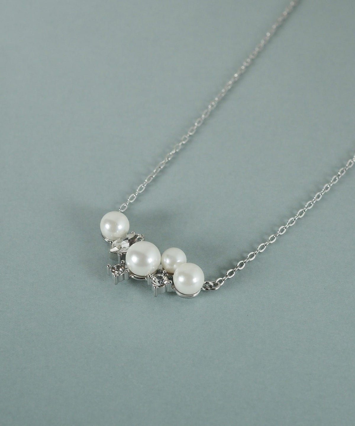 貝パールビジューネックレス【JUNO PREMIUM】