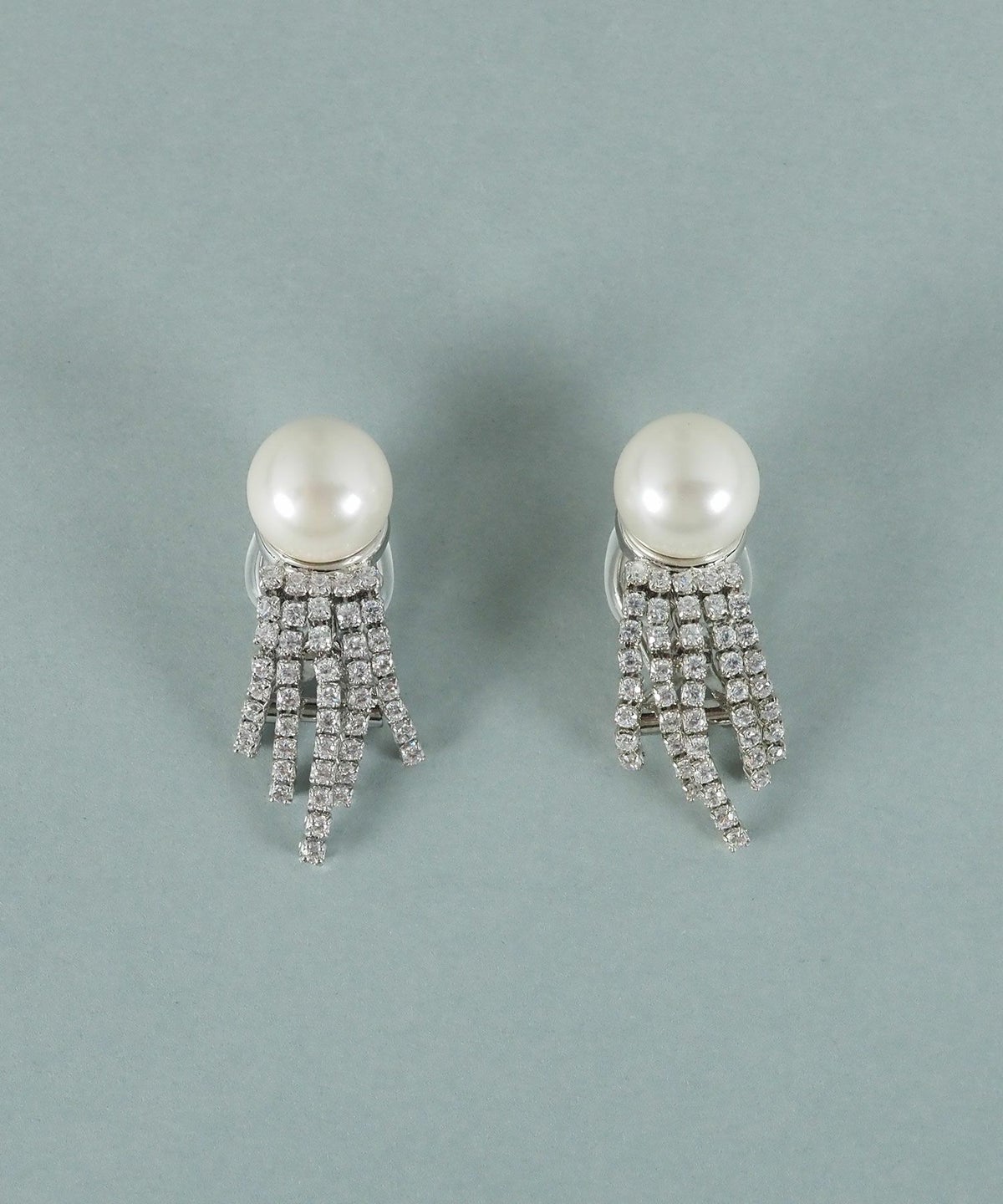 貝パールストーンシャワーイヤリング