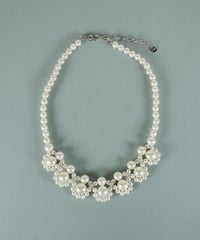 貝パールレースネックレス