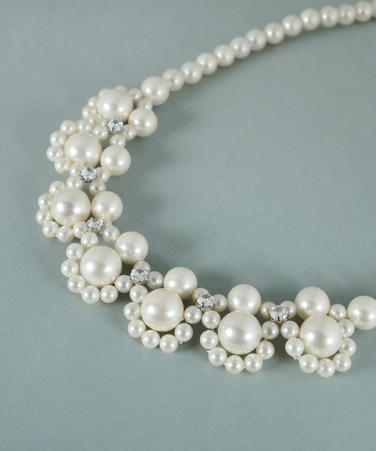 貝パールレースネックレス