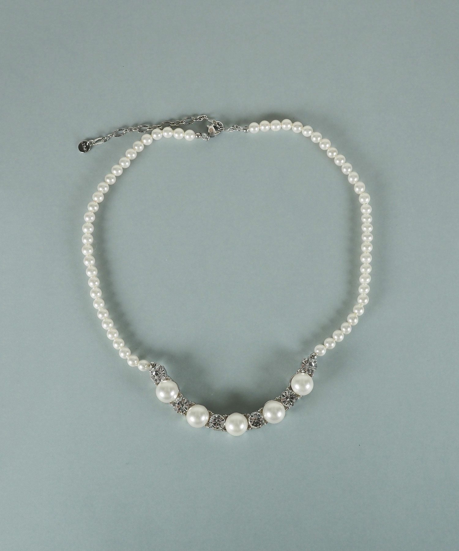 貝パールビジューラインネックレス【JUNO PREMIUM】