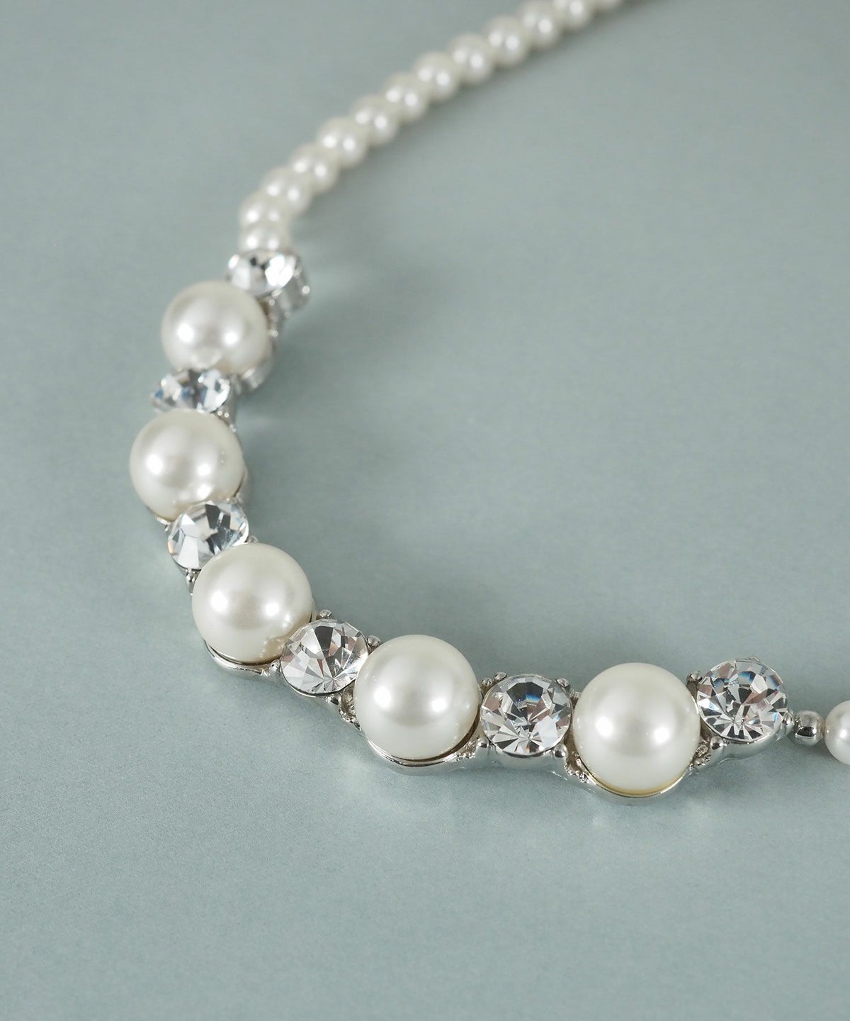 貝パールビジューラインネックレス【JUNO PREMIUM】