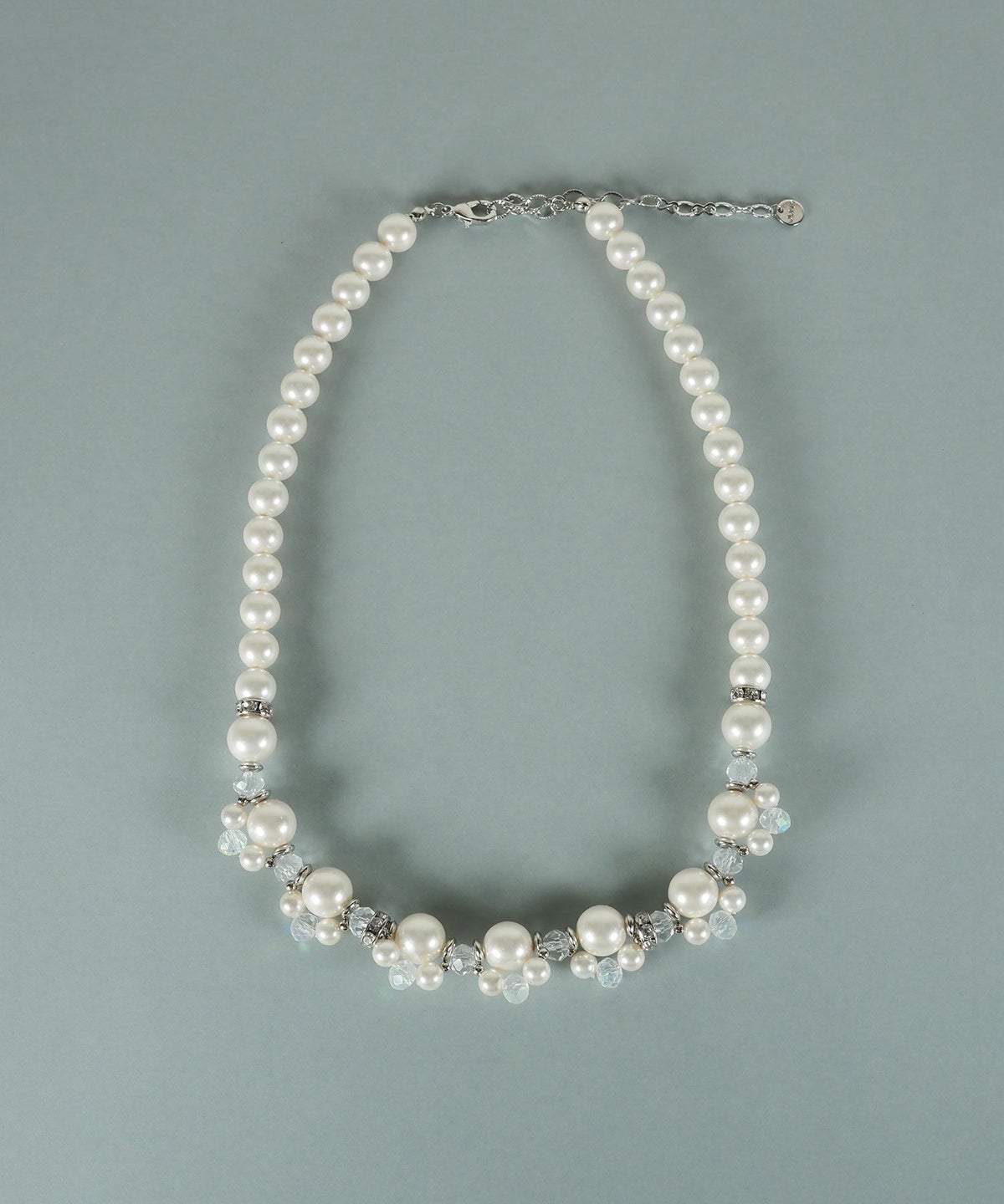 貝パールビーズネックレス