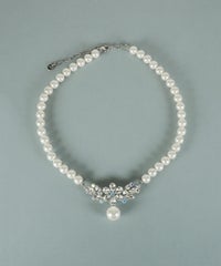 貝パールフラワービジューネックレス【JUNO PREMIUM】