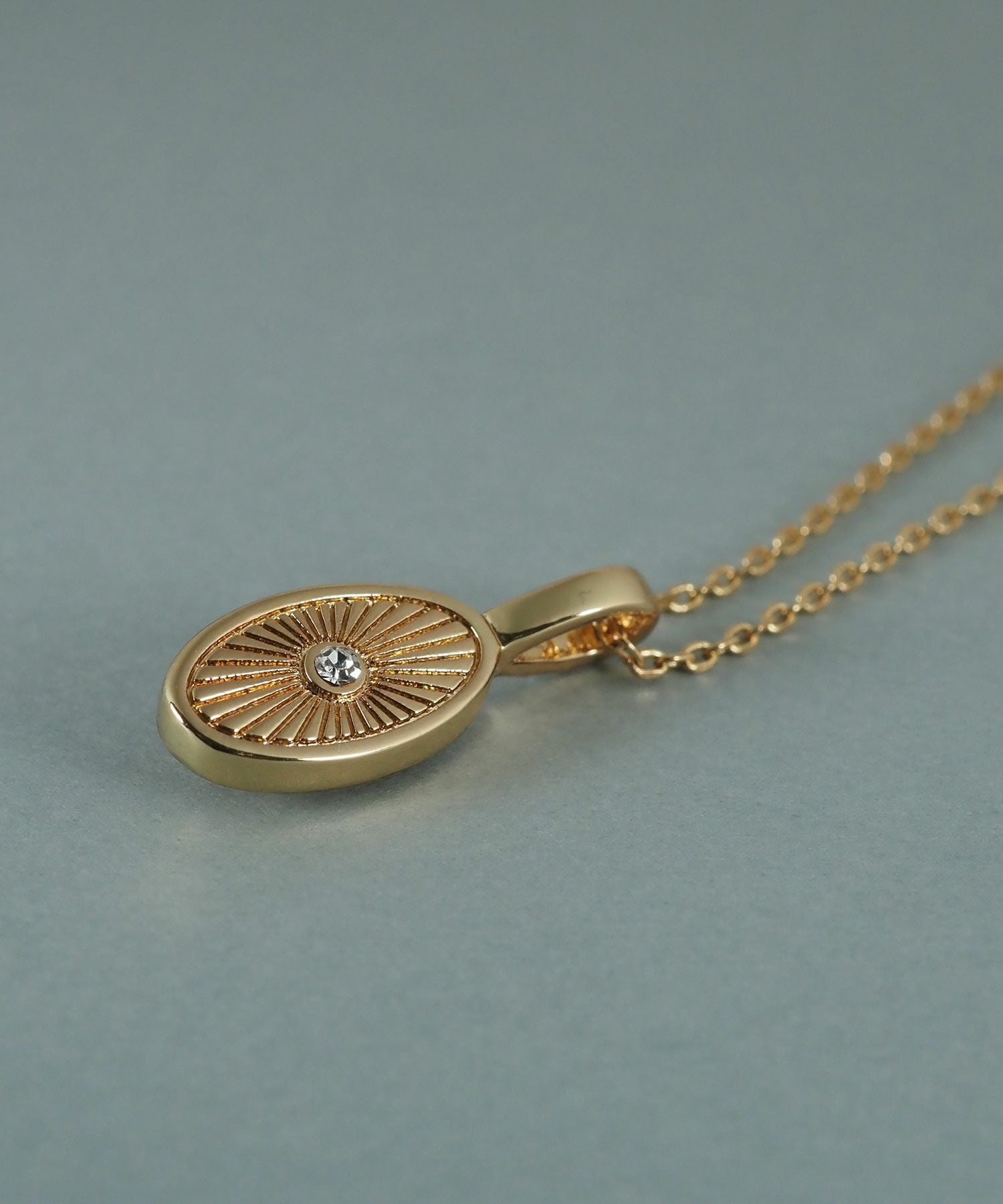 サンストーンエリプスネックレス【JUNO PREMIUM】