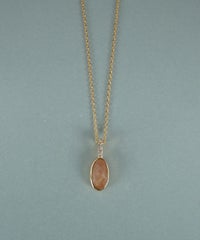 サンストーンエリプスネックレス【JUNO PREMIUM】