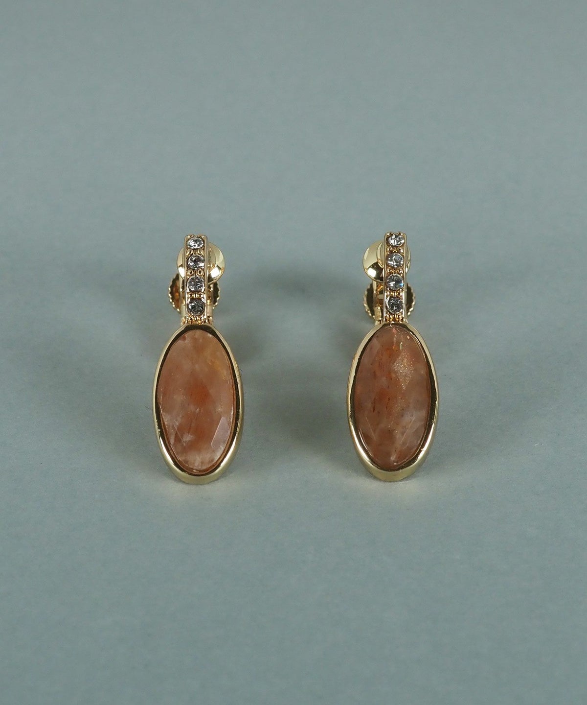 サンストーンエリプスイヤリング【JUNO PREMIUM】