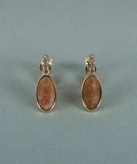 サンストーンエリプスイヤリング【JUNO PREMIUM】