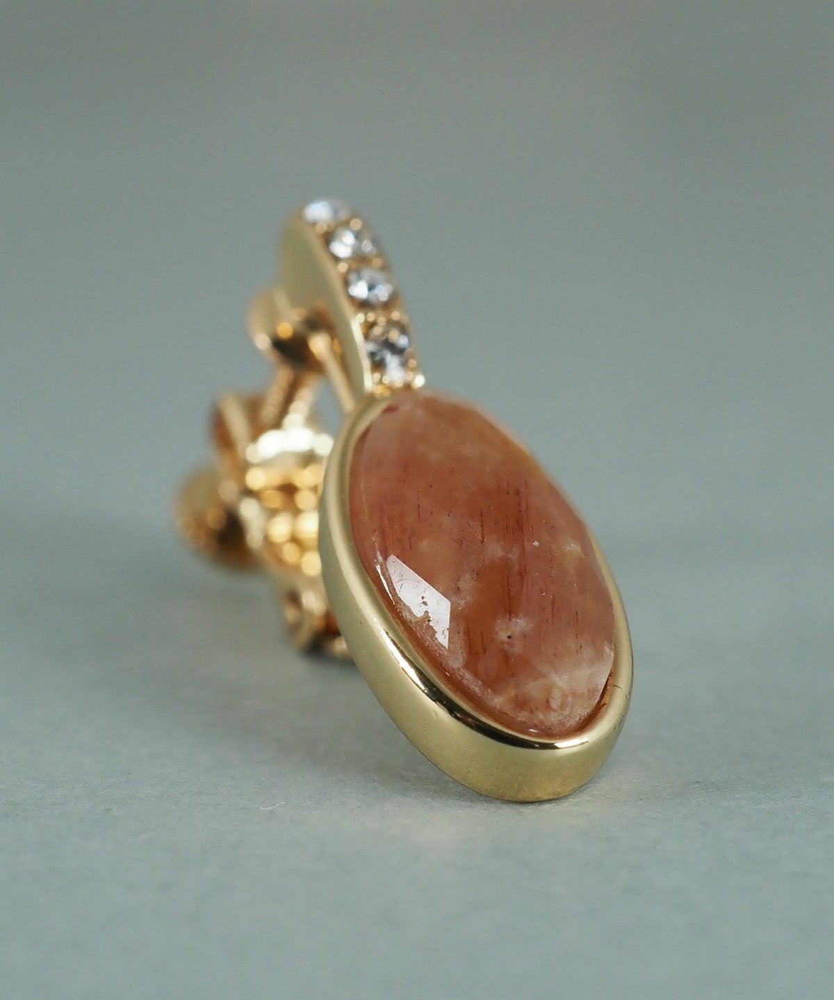 サンストーンエリプスイヤリング【JUNO PREMIUM】