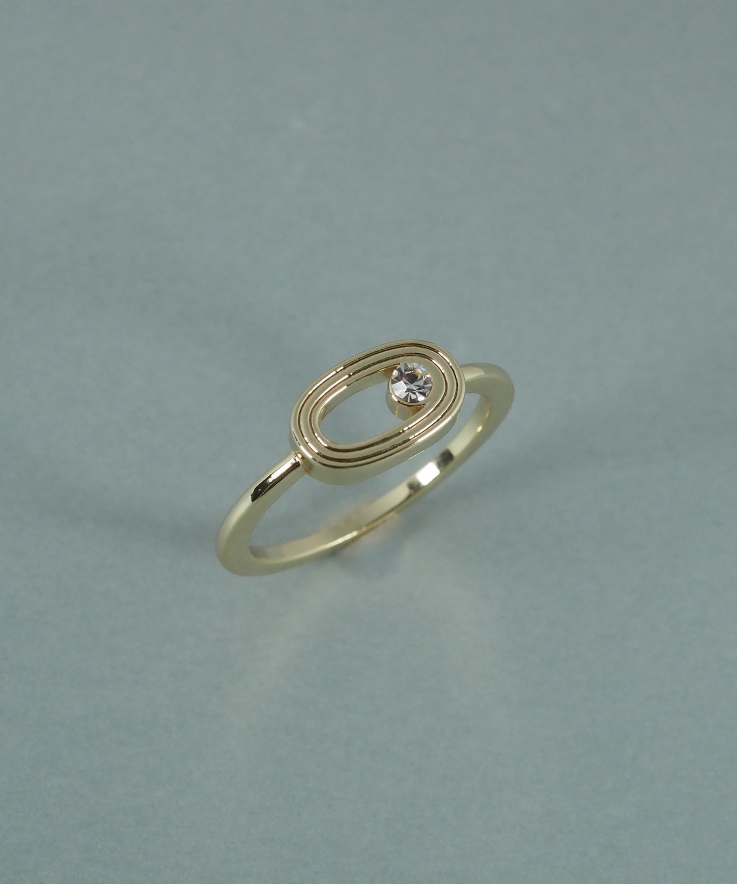 オーバルメタルクリスタルリング【JUNO PREMIUM】