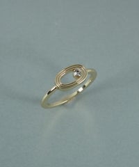 オーバルメタルクリスタルリング【JUNO PREMIUM】