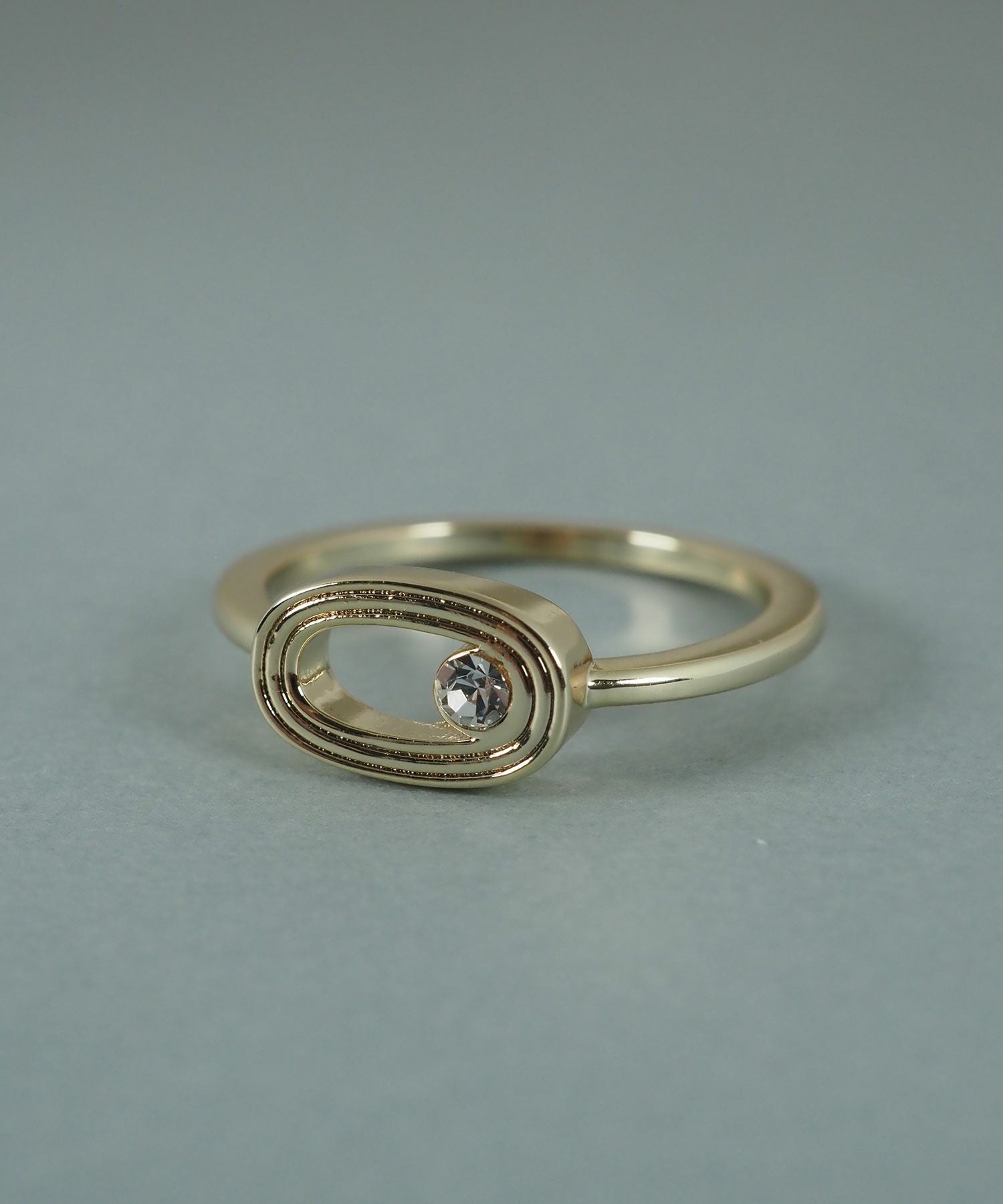 オーバルメタルクリスタルリング【JUNO PREMIUM】