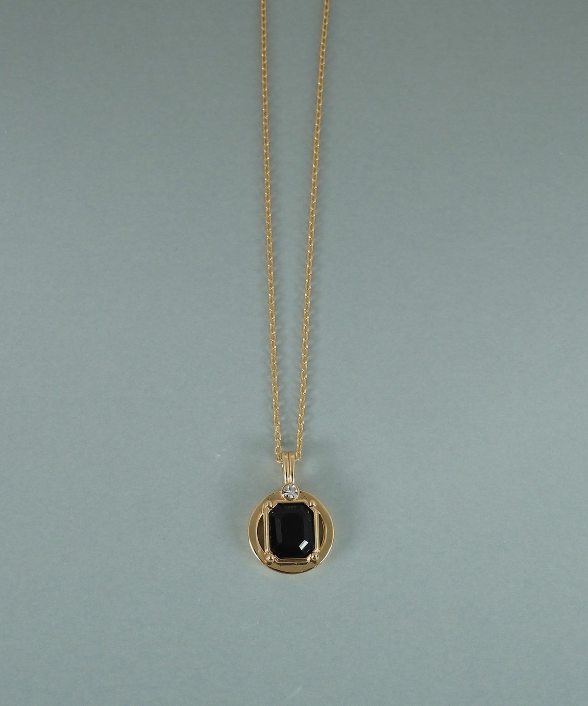 レクタングルオブシディアンネックレス【JUNO PREMIUM】