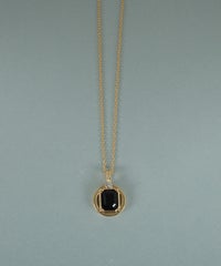 レクタングルオブシディアンネックレス【JUNO PREMIUM】