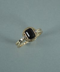 レクタングルオブシディアンリング【JUNO PREMIUM】