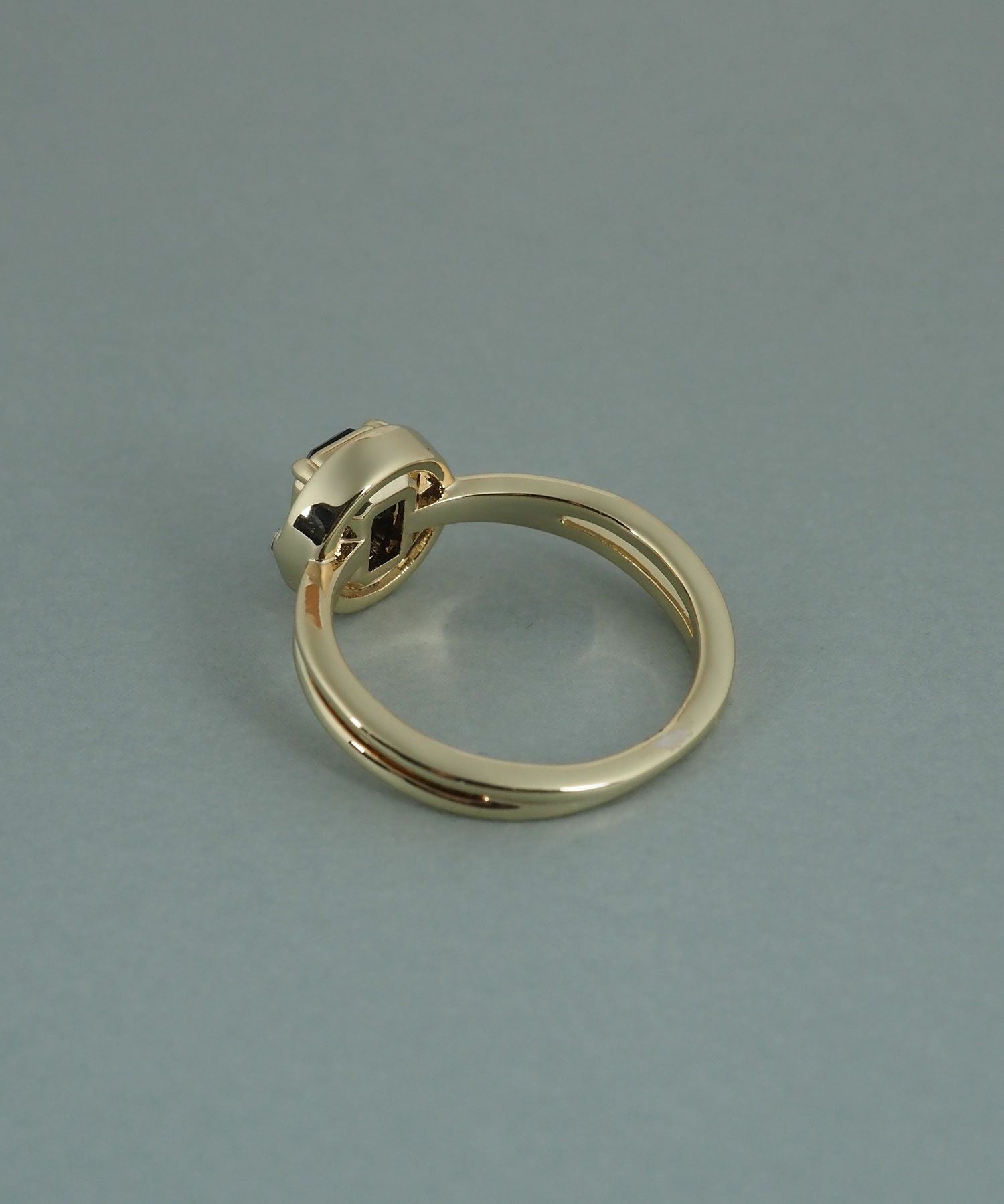 レクタングルオブシディアンリング【JUNO PREMIUM】