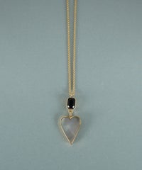 ハートノワールシェル ネックレス【JUNO PREMIUM】