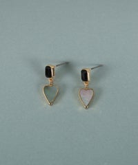 ハートノワールシェル ピアス【JUNO PREMIUM】