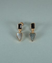 ハートノワールシェル イヤリング【JUNO PREMIUM】