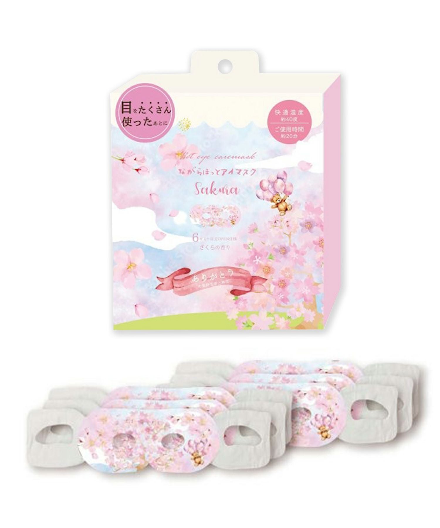 サクラながら温アイマスクグリーティング6P | 【公式】MUK ONLINE SHOP