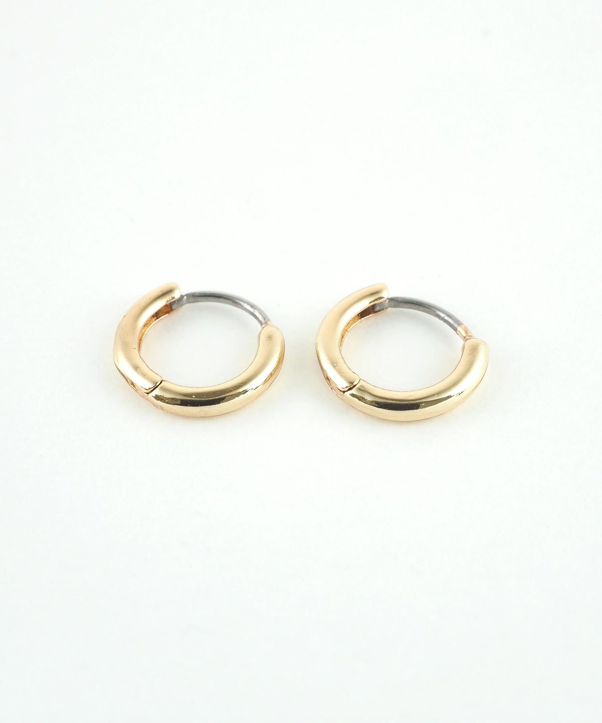 10mmシンプルスリムフープステンレスポストピアス