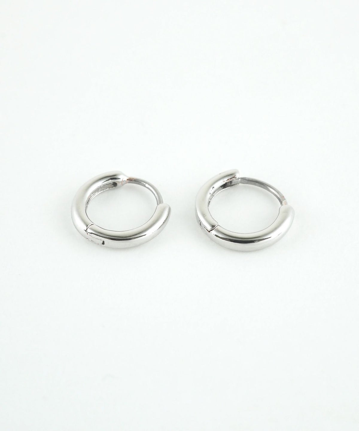 10mmシンプルスリムフープステンレスポストピアス