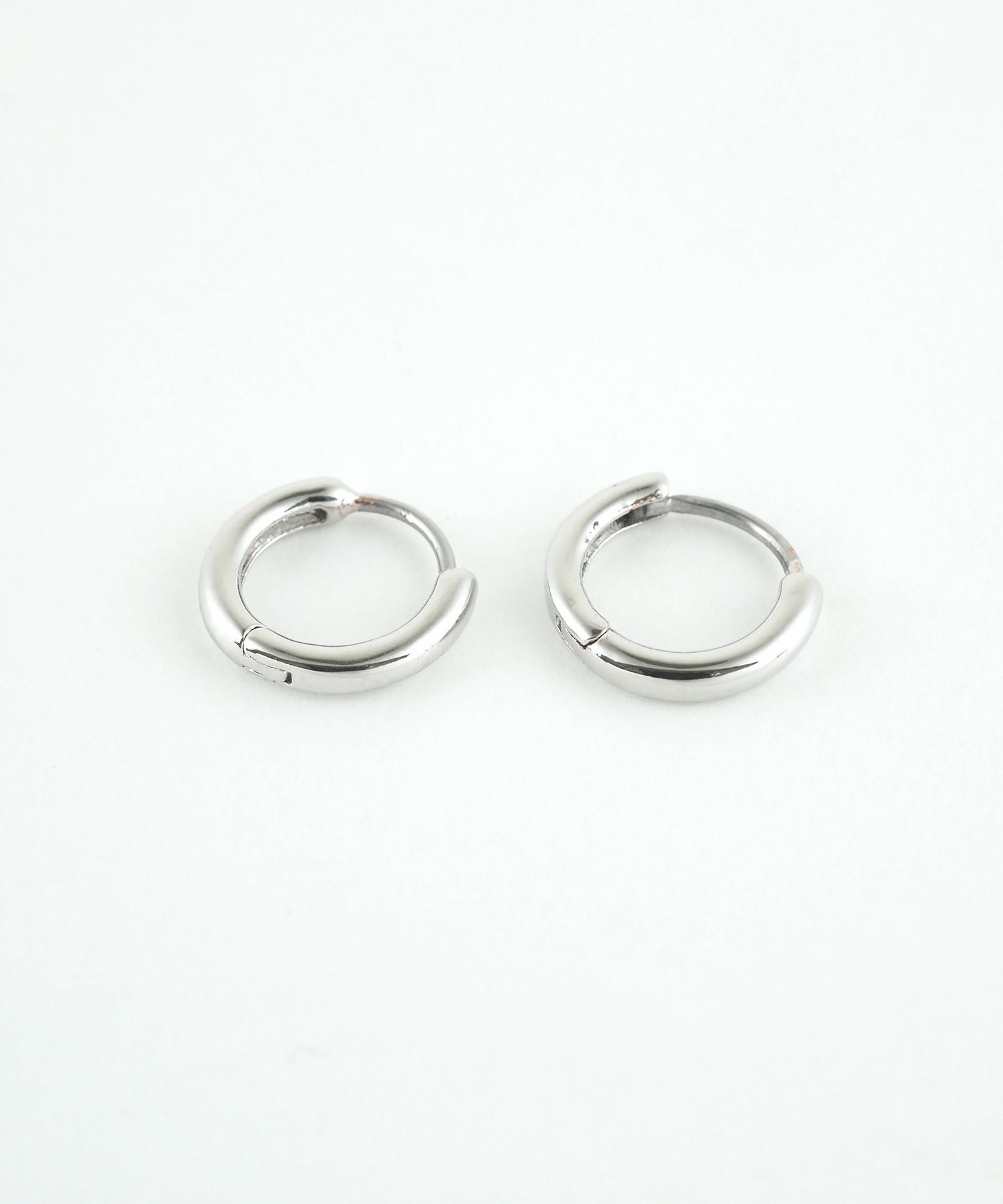10mmシンプルスリムフープステンレスポストピアス