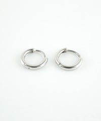 10mmシンプルスリムフープステンレスポストピアス