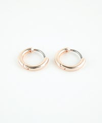 10mmシンプルスリムフープステンレスポストピアス