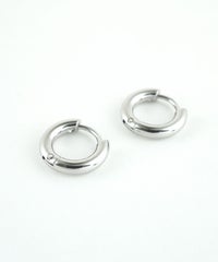 10mmシンプルステンレスフープワンタッチピアス