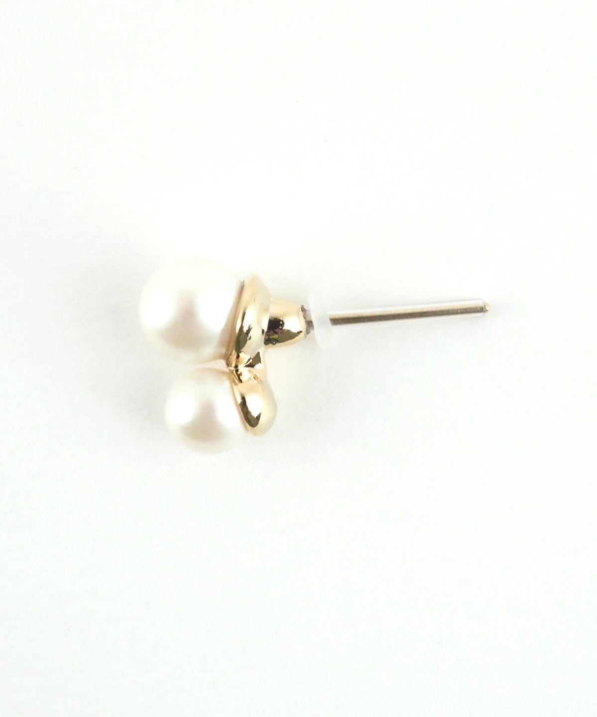 ツインパール樹脂コーティングポストピアス【ISS】