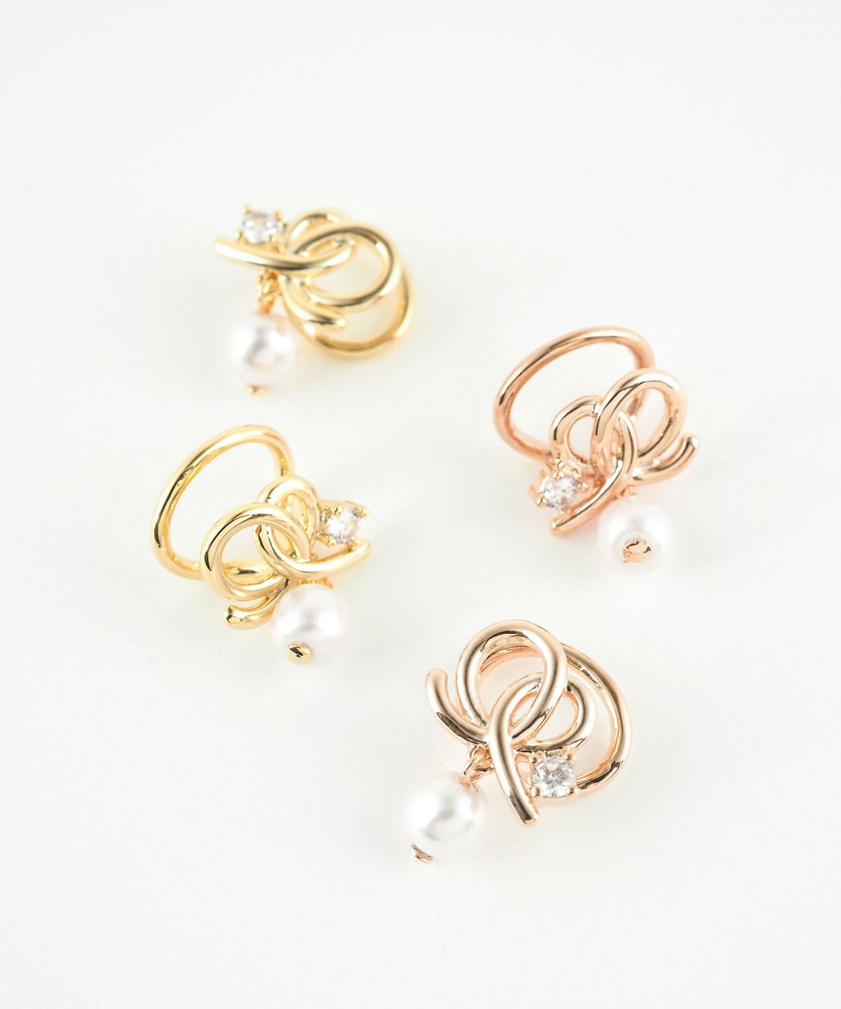 メロウループラウンドメタルイヤリング