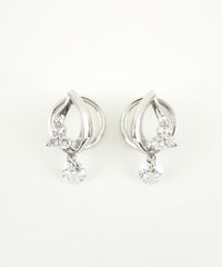 ピュアドロップラウンドメタルイヤリング