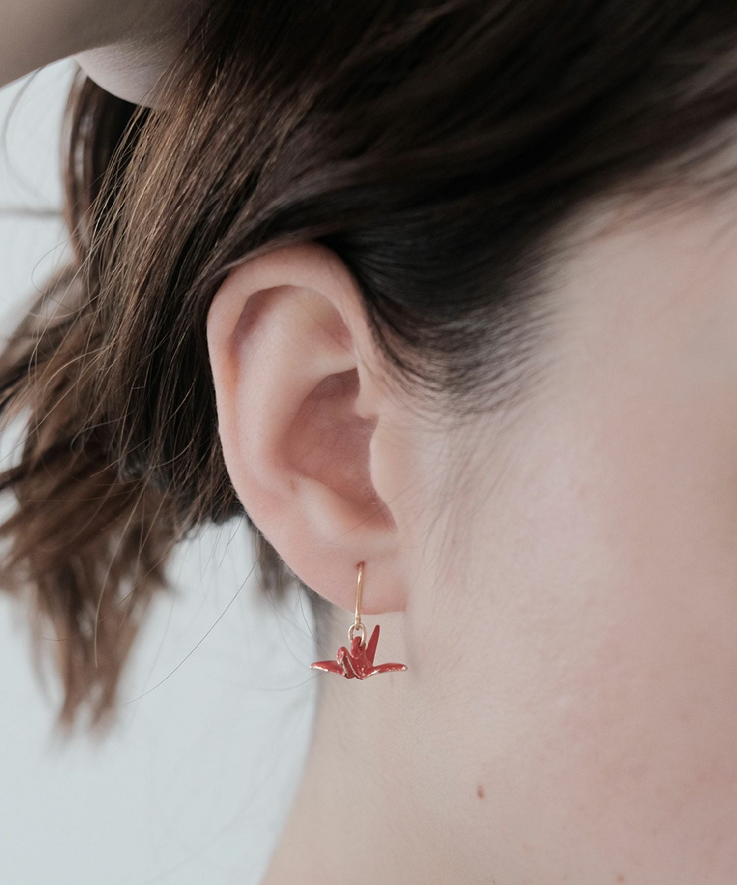 四葉＆鶴ピアス