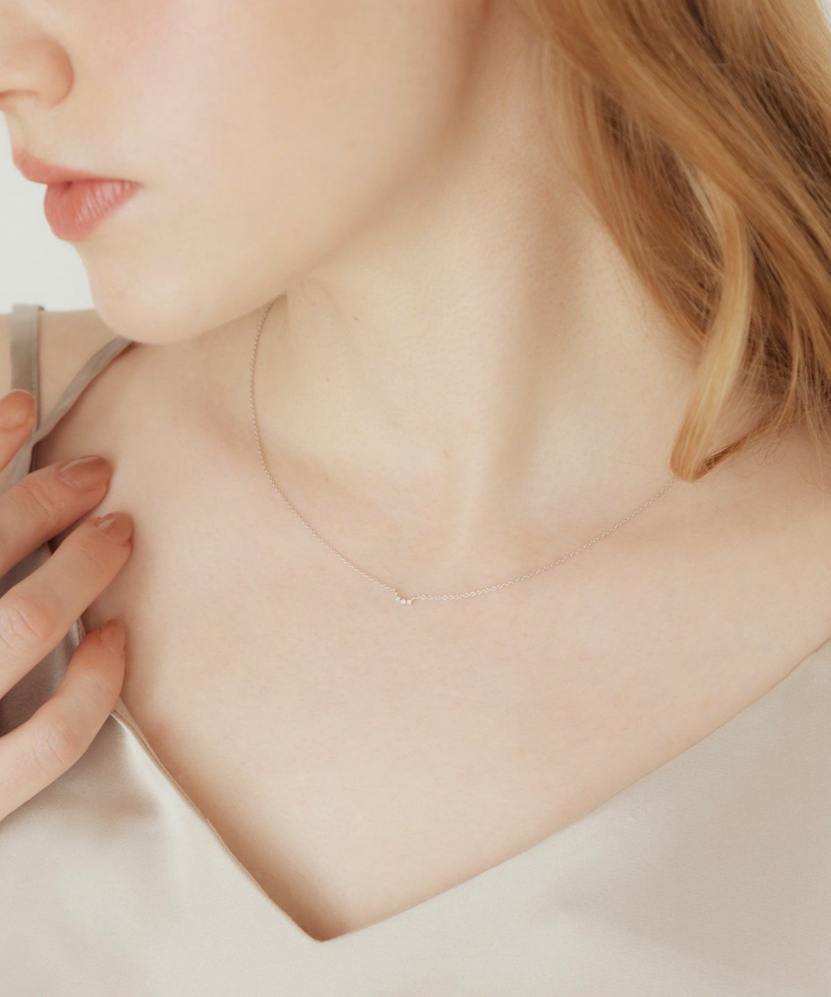 [SV925]トリニティメレダイヤモンドプチペンダント