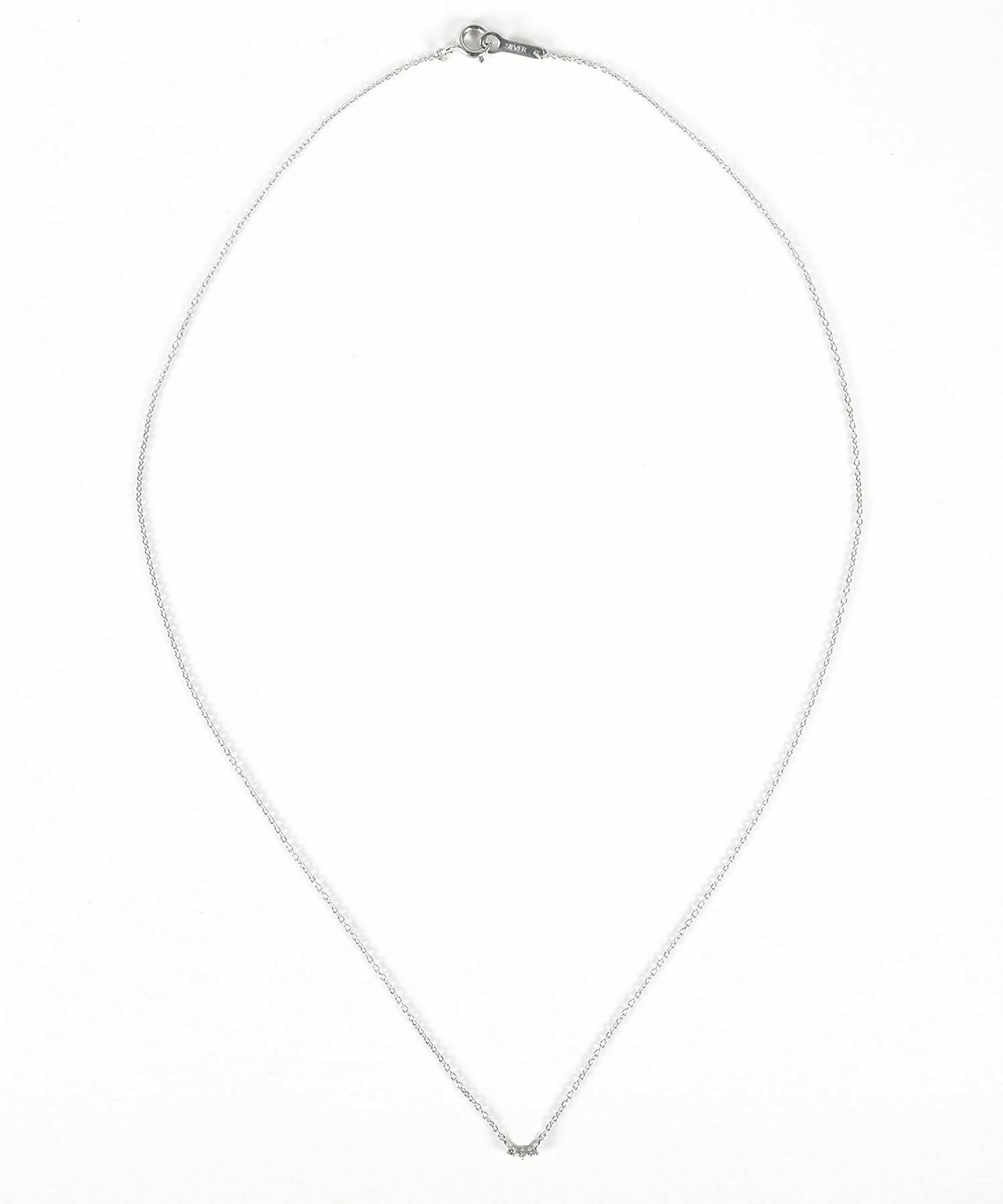 [SV925]トリニティメレダイヤモンドプチペンダント