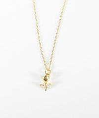 キュービックチューリップネックレス