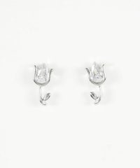 キュービックチューリップピアス