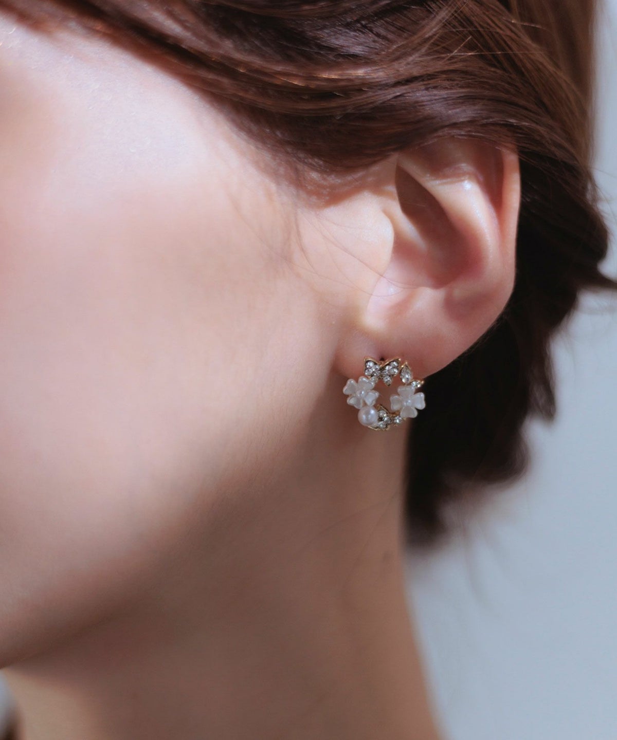 フラワーリースピアス