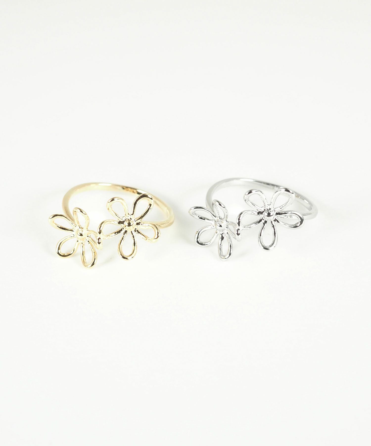 メタリックフラワーリング